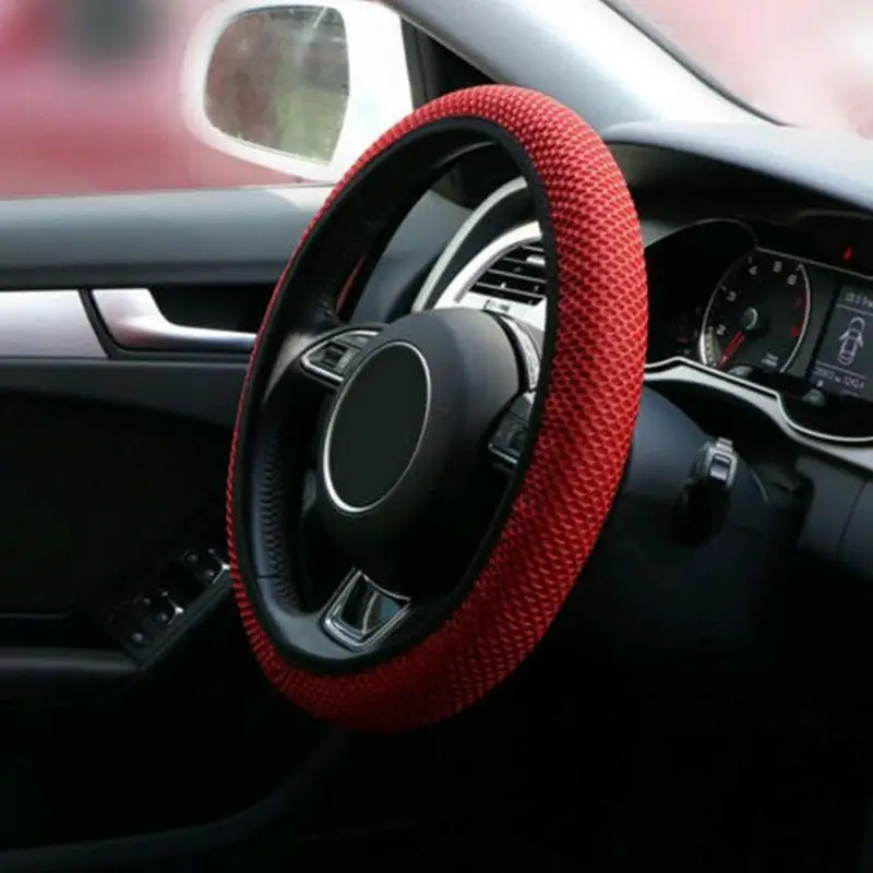 Новинка всесезонный универсальный чехол для руля из ледяного шелка тканевые