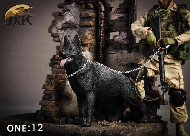 Модель животного JXK JXK014/JXK015 1/12 немецкая овчарка и Лабрадор игрушка для собак F 6 ''фигурка