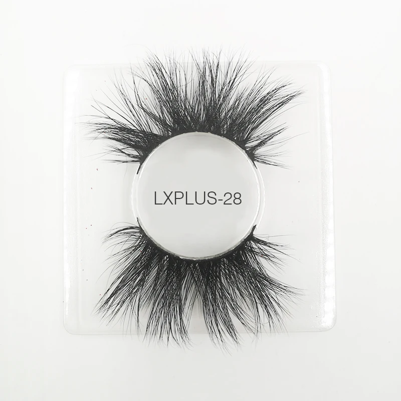 LXPLUS-28 3d норковые ресницы искусственные с индивидуальные коробки 5d 25 мм норковые ресницы Полосы Натуральные объемные wispy ресницы из натуральной норки Короткие Длинные оптовые продажи - Цвет: LXPLUS-28