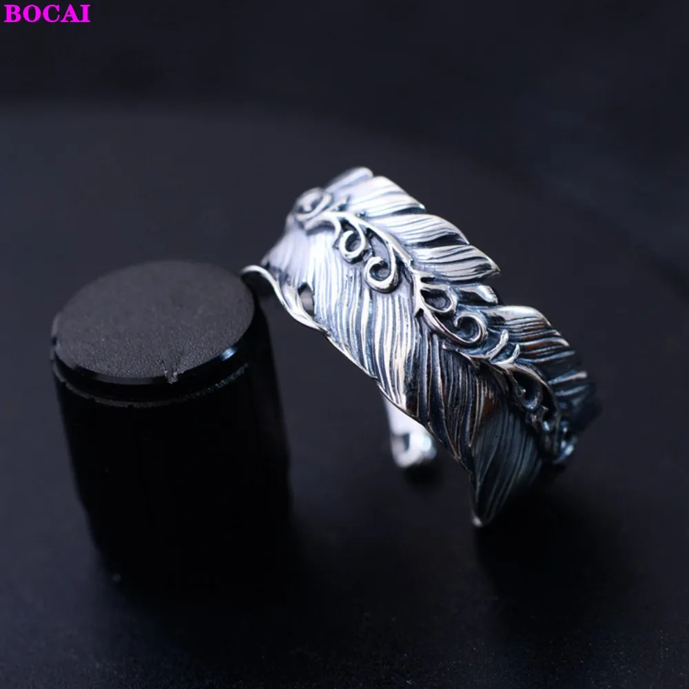 BOCAI s925 Серебряные кольца для мужчин и женщин 2020 новые модные ювелирные изделия