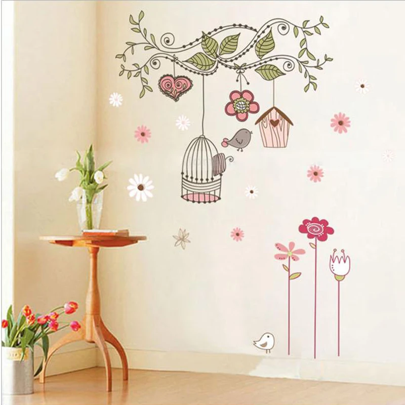 Пасторальный пейзаж настенное искусство домашний декор наклейка Подсолнух обои