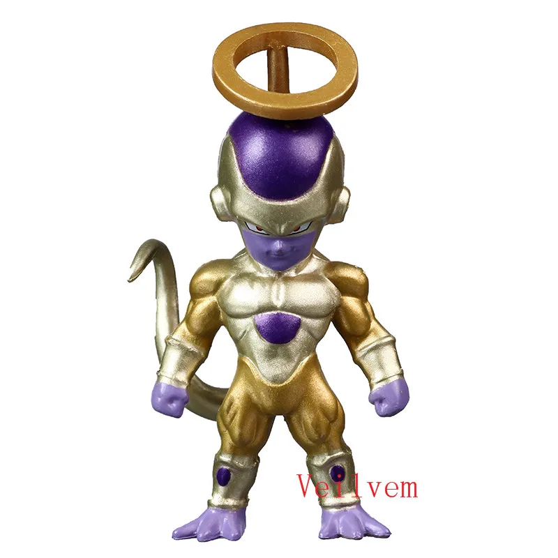 Dragon Ball Z Resurrection F Golden Frieza freeza морозильник против Гоку фигурка модель игрушки ПВХ Коллекционная кукла - Цвет: 8cm MINI size DRX16