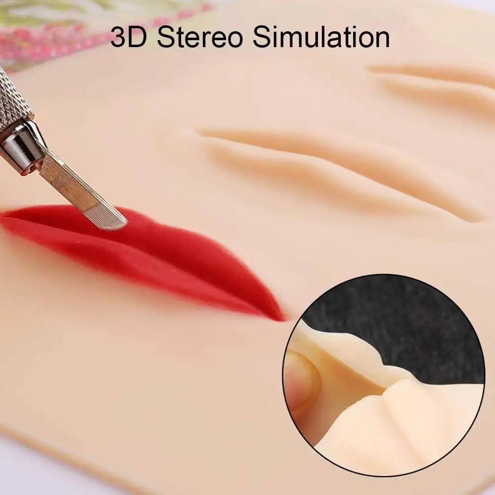 1G 3D Tattoo Practice Skin Cosmetic Permanent Makeup Lip Practice Skin Training Fake Tattoo Skin The Cortex Is Close To The Skin