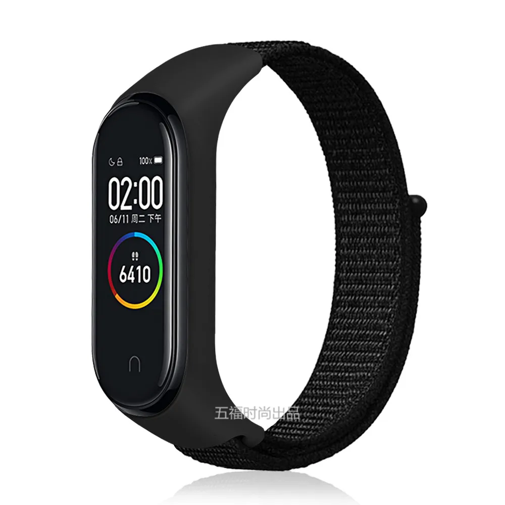 Регулируемый ремешок для браслета, дышащая Спортивная петля для Xiaomi mi Band 4 3, браслет с рамкой, сменный Браслет mi band 3 4, аксессуары