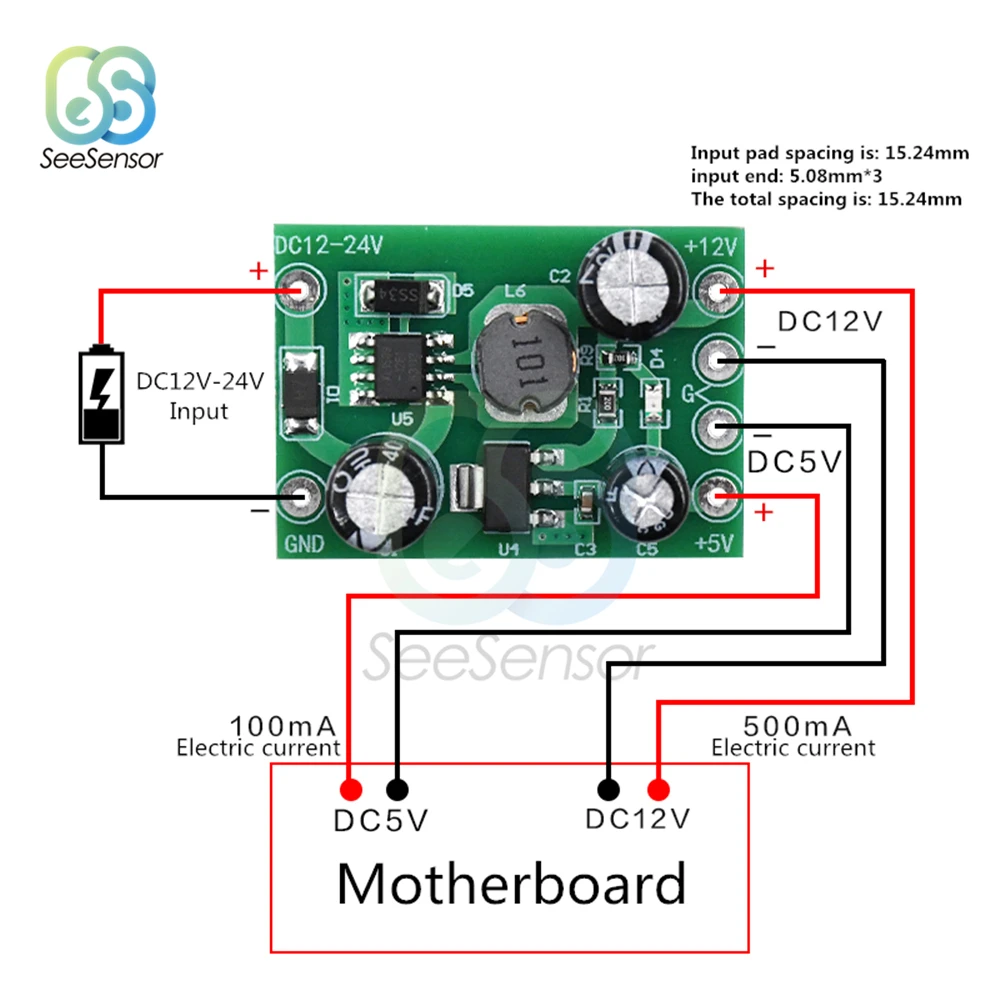 

Импульсный модуль питания AC-DC, 110-220 В, 12-24 В