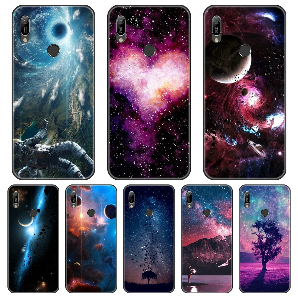 Черный Звездный Космос астронавт сердце крутой чехол для телефона силиконовый