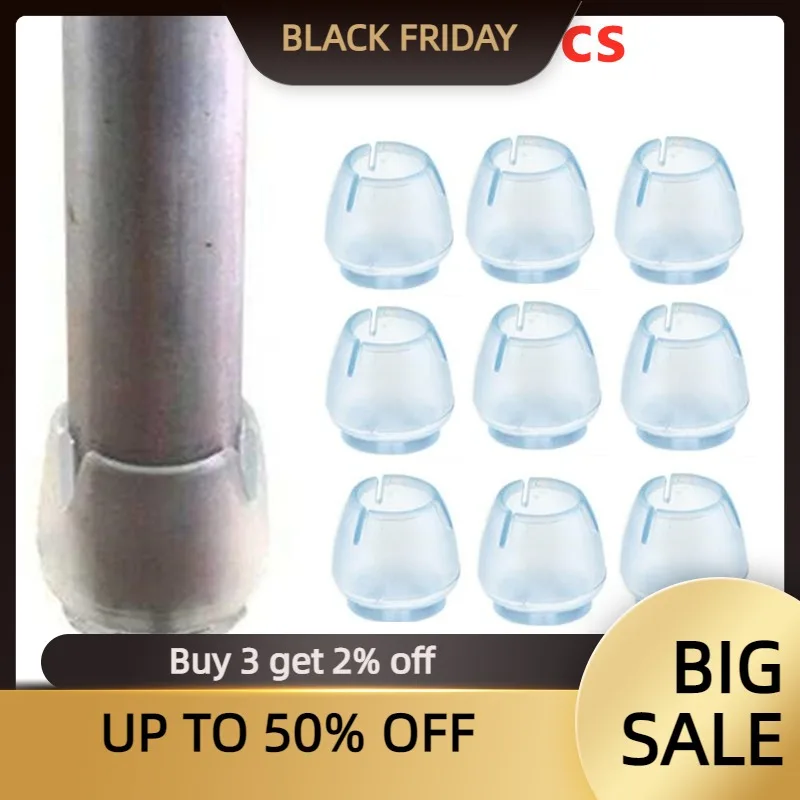 

24 шт., прозрачные силиконовые накладки на ножки стола, стула