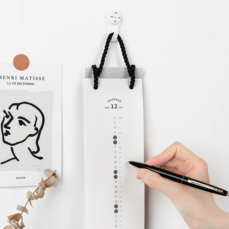 

2021 Concise Creativity Wall Calendary Hanging Rope Schedule Decoration Calendar