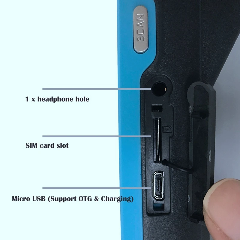 Ручной Pos Компьютер 5 дюймов Нажмите 3G Wifi Bluetooth Android Pda Мобильный платежный