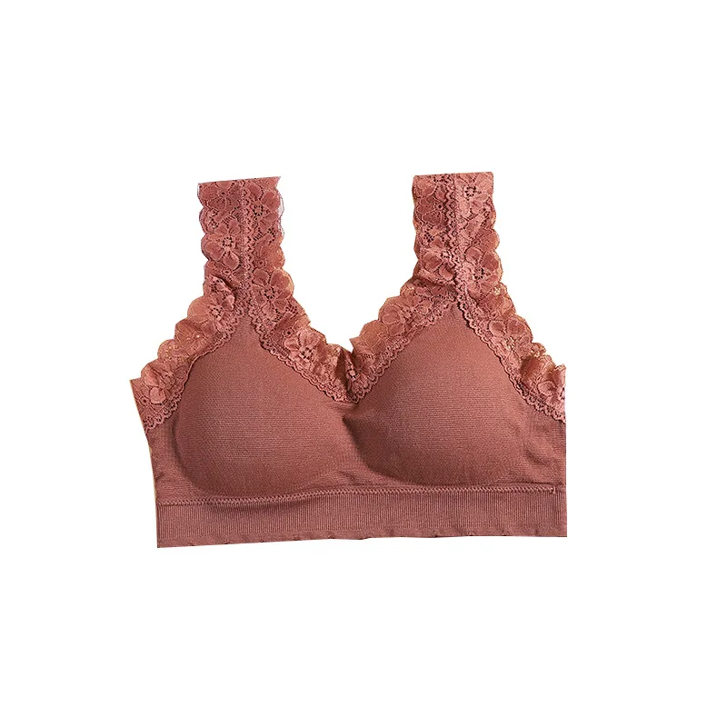 Модный женский дышащий бюстгальтер с эффектом пуш-ап. Кружевной бесшовный