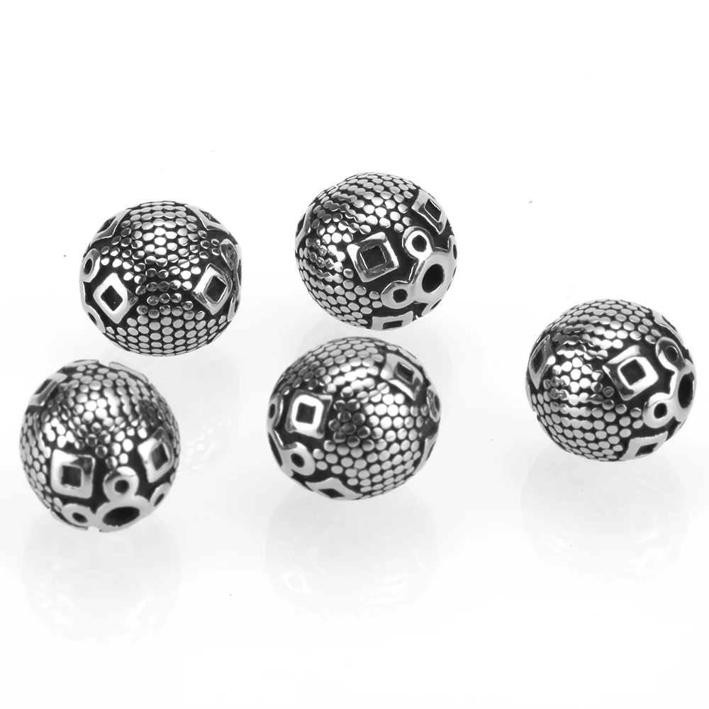 5 шт. винтажные металлические бусины разделители из нержавеющей стали 10