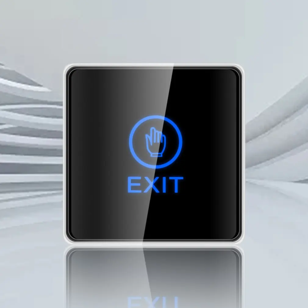 

Светодиодная сенсорная кнопка для выхода с подсветкой, настенное крепление, кнопка для выхода, спуск двери, кнопка для выхода, переключател...