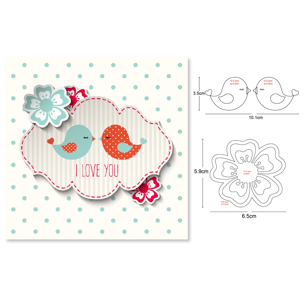 

Flower Birds Dies Mold for Scrapbook Card Making 2020 new Metal Cutting Dies embossing Craft Dies Mould Stencil