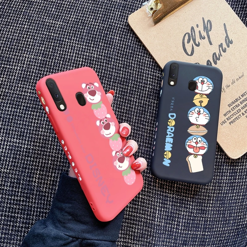 

Чехол для Samsung A20, A20E, A20S, A21, A21S, A31, A30, A30s, задняя крышка с милым боковым рисунком, силиконовый мультяшный чехол