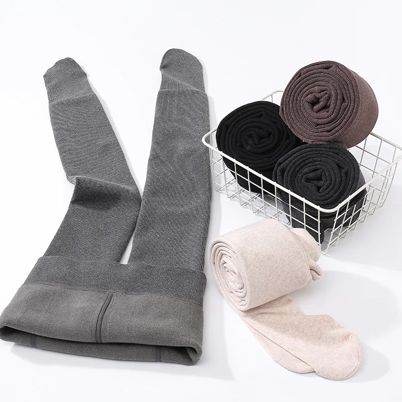 Thicken Velvet Leggings 350g Vertical Striped Socks Are Thin Winter Bottoming Socks Abdomen Socks Pantyhose Wholesale