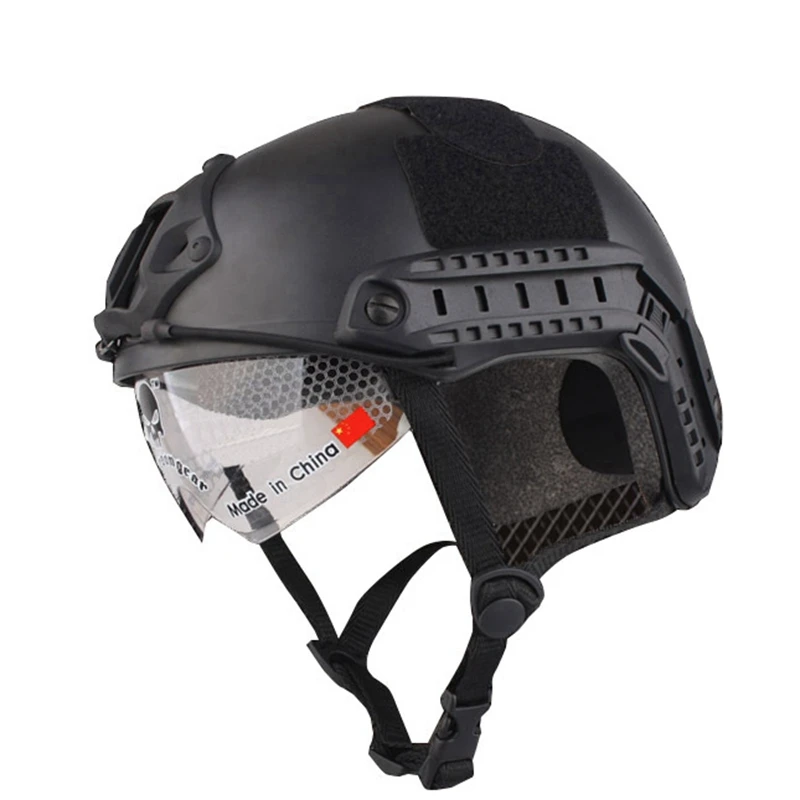 Открытый Emerson Быстрый Пейнтбол страйкбол базовый шлем с защитными очками военный