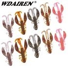 10 шт., Мягкая приманка для личинки раков, 5 см, 2 г, приманки, воблеры, рыбный запах, силиконовая рыболовная приманка, морской окунь для карпа, искусственная приманка для плавания