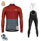 Одежда для велоспорта 2021 Зимняя Теплая Флисовая велосипедная Джерси комплект для гоночного велосипеда велосипедный костюм горный велосипед одежда для велоспорта Майо