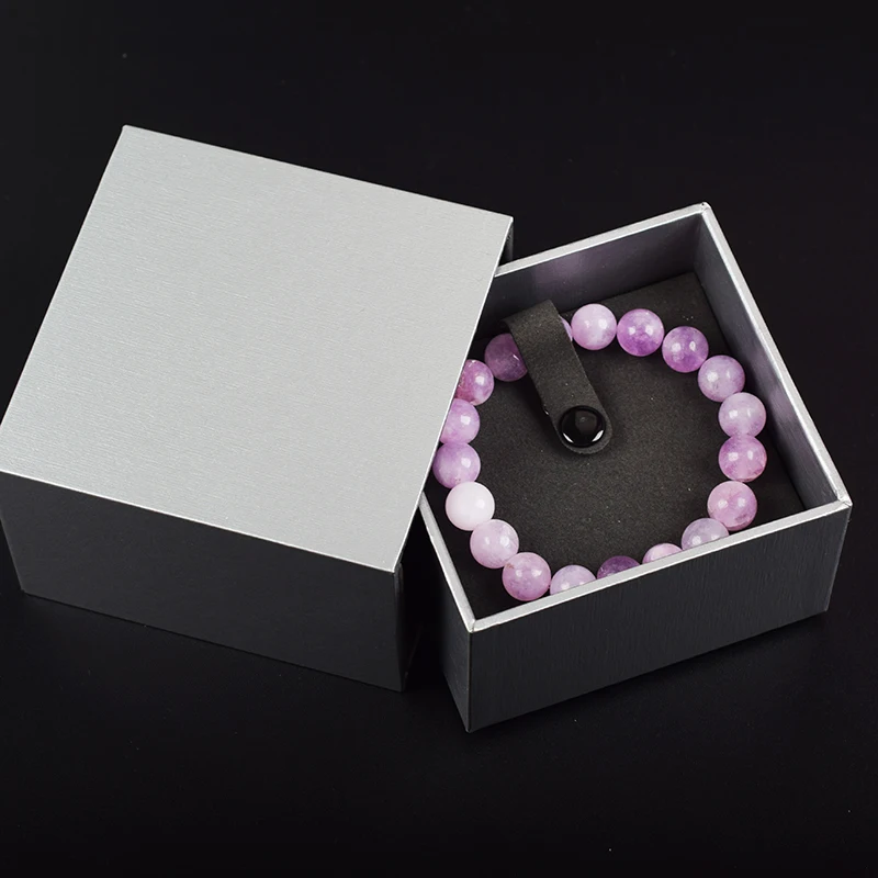 Браслеты из кварца розового цвета на руку ювелирные украшения со стразами