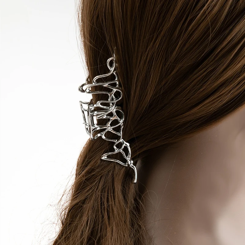 

1pc Metal Catch Clip Large Clip Hair Headdress Hairclips Cross Hairpins Hairgrip Elegant Girls Clip Hair Accessories