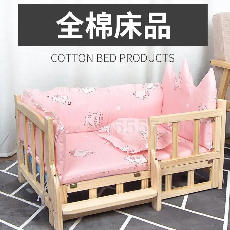 Dog Bed Pet Three-piece Bedding Mattress Pillow Wai | Дом и сад