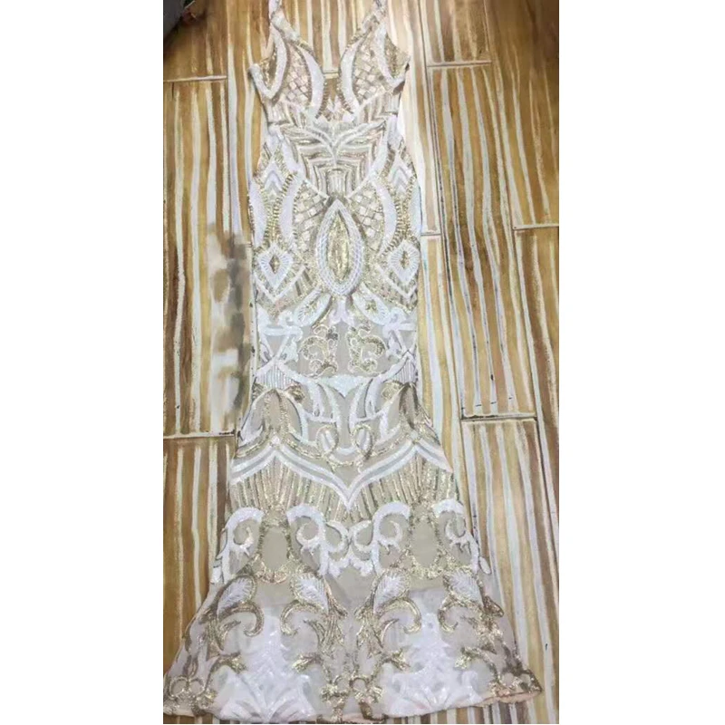 Новинка 2019 лидер продаж шикарное блестящее золотистое Элегантное Длинное