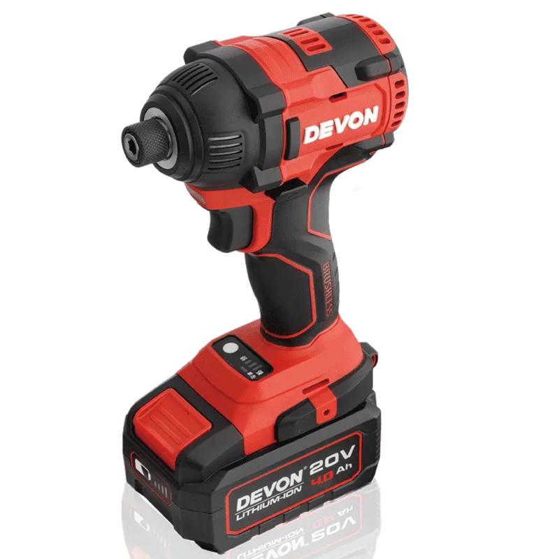 DEVON Impact Wrench 5733-Li 20V 200Nm Electronic Speed Regulation Rechargeable Lithium Brushless Motor Share 20v battery plaform |