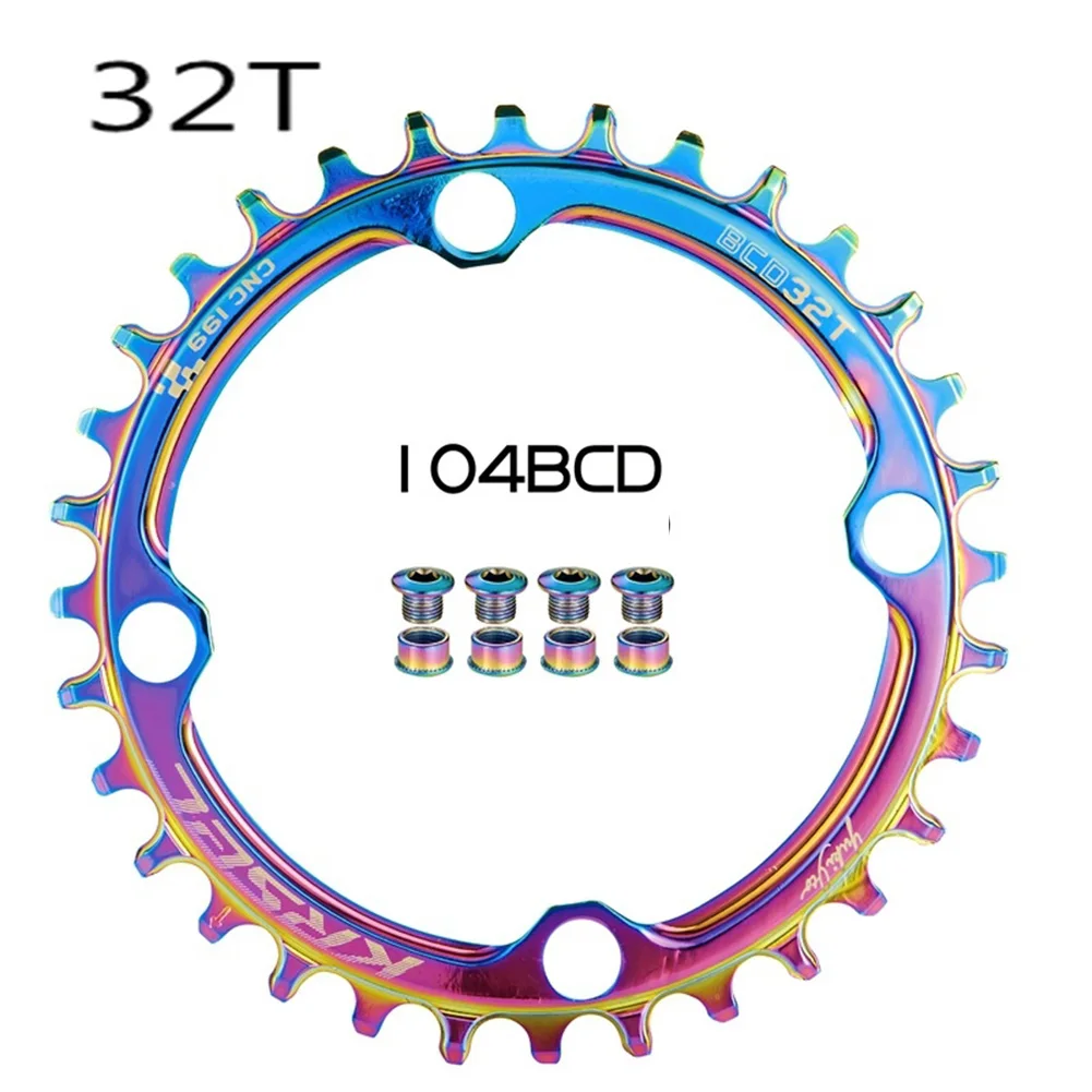 Зубная пластина 104BCD зубчатый шестеренок для велосипеда с винтами высокое