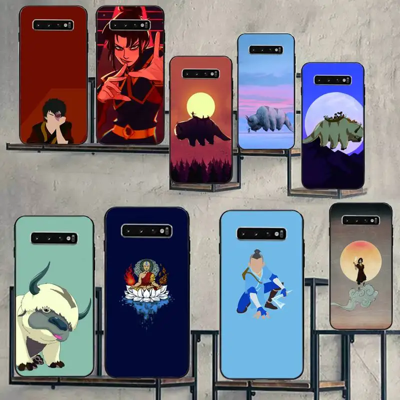 Крутой Аватар последний чехол для телефона Airbender черный Samsung S5 6 6Edge 7 8 9 10 10Lite 10Plus 20