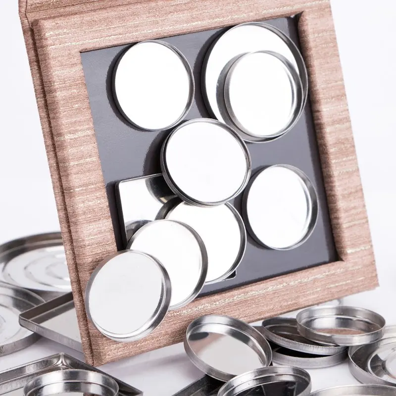 Лидер продаж пустая Магнитная палитра для макияжа деревянные декоративные тени