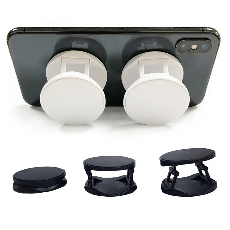 Factory Price! 100pcs/lot Sublimation Blank mobile Phone Holder With Metal insert heat trasnfer printing Phone Case Holder Stand