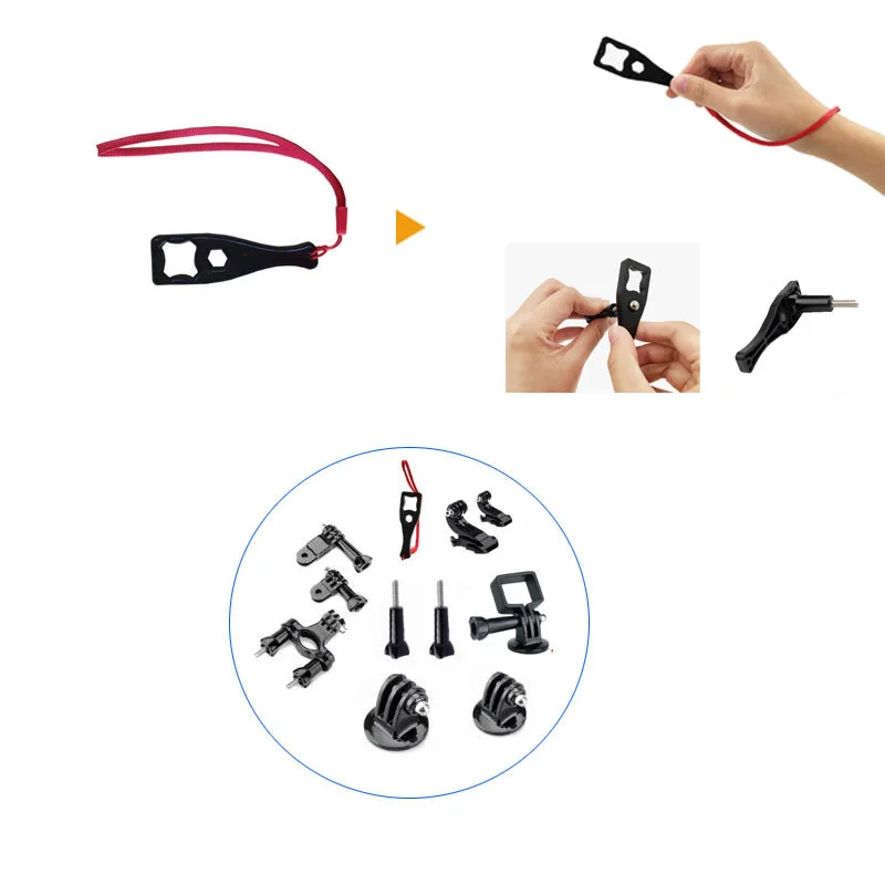 19 in 1 osmo accessories kit selfie stick chest backpack clip base for dji osmo action camera osmo pocket gimbal free global shipping