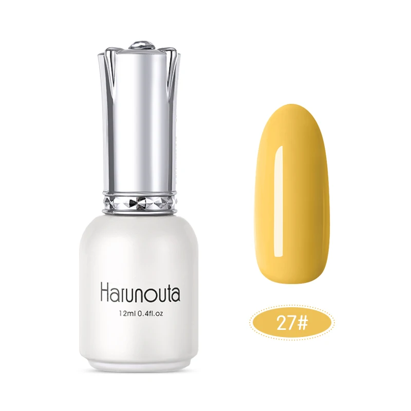 27 Harunouta 12 мл Красная губная помада Гель-лак для ногтей матовый УФ Гель-лак для ногтей натуральная смола чистые цвета замочить от гель Lanquer маникюр - Цвет: 27