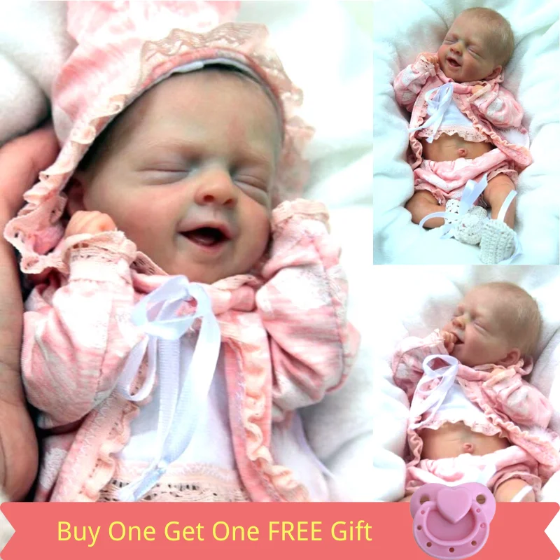 

bebe reborn kit Salia 12.5 Inches Reborn Baby Vinyl Doll Kit Unpainted Unassembled Doll Parts DIY Blank Reborn Doll Kit