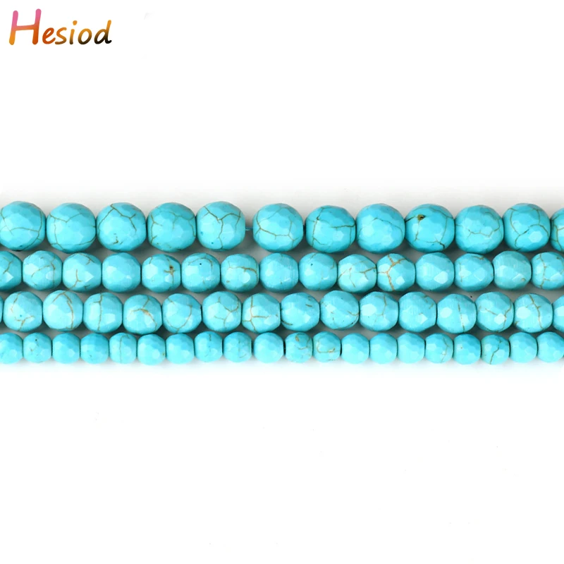 

Hesiod Natural Mongolia Turquoises Round loose Beads 15" Strand 4 6 8 10 12 14 16MM Pick Size For Jewelry Making Wholesale