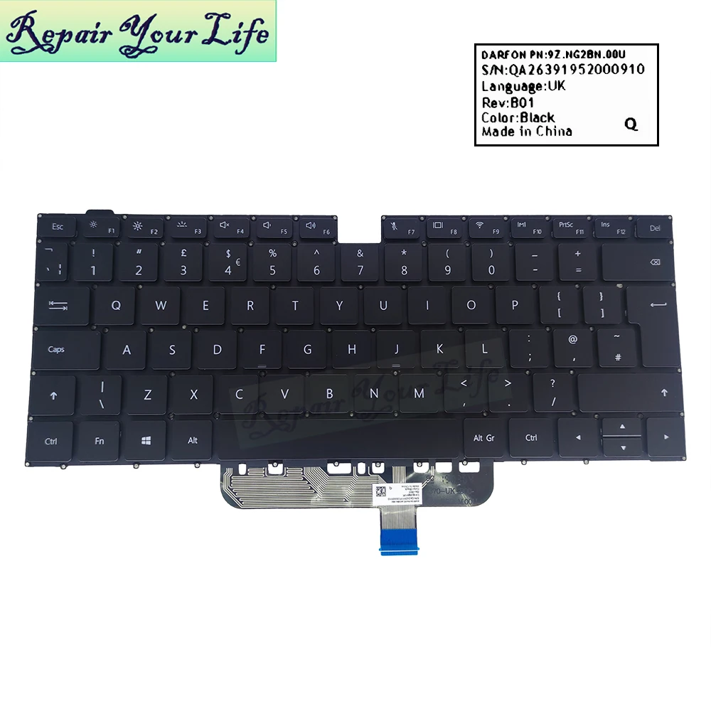 новый us uk гб клавиатура с подсв