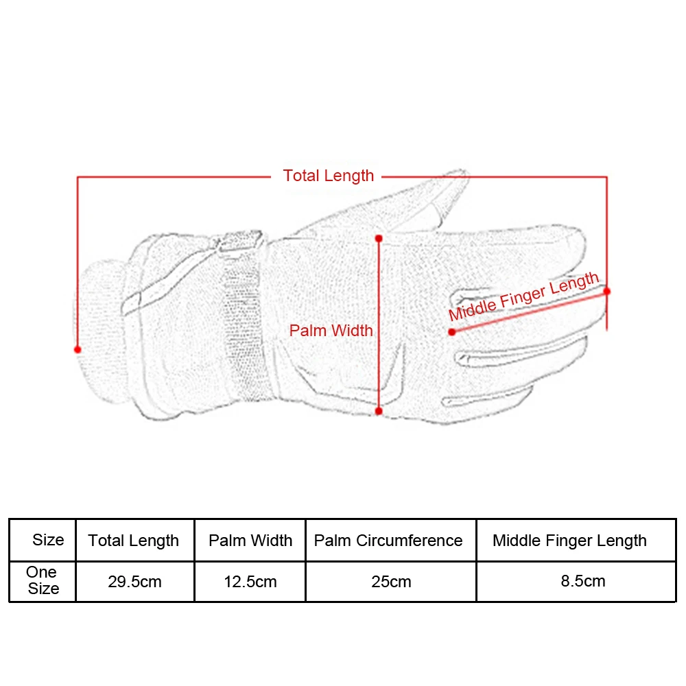 

Winter Motorcycle Cycling Women Men Thermal Ski Gloves Snowboard Gloves Waterproof Snow Windstopper Camping Leisure Mittens