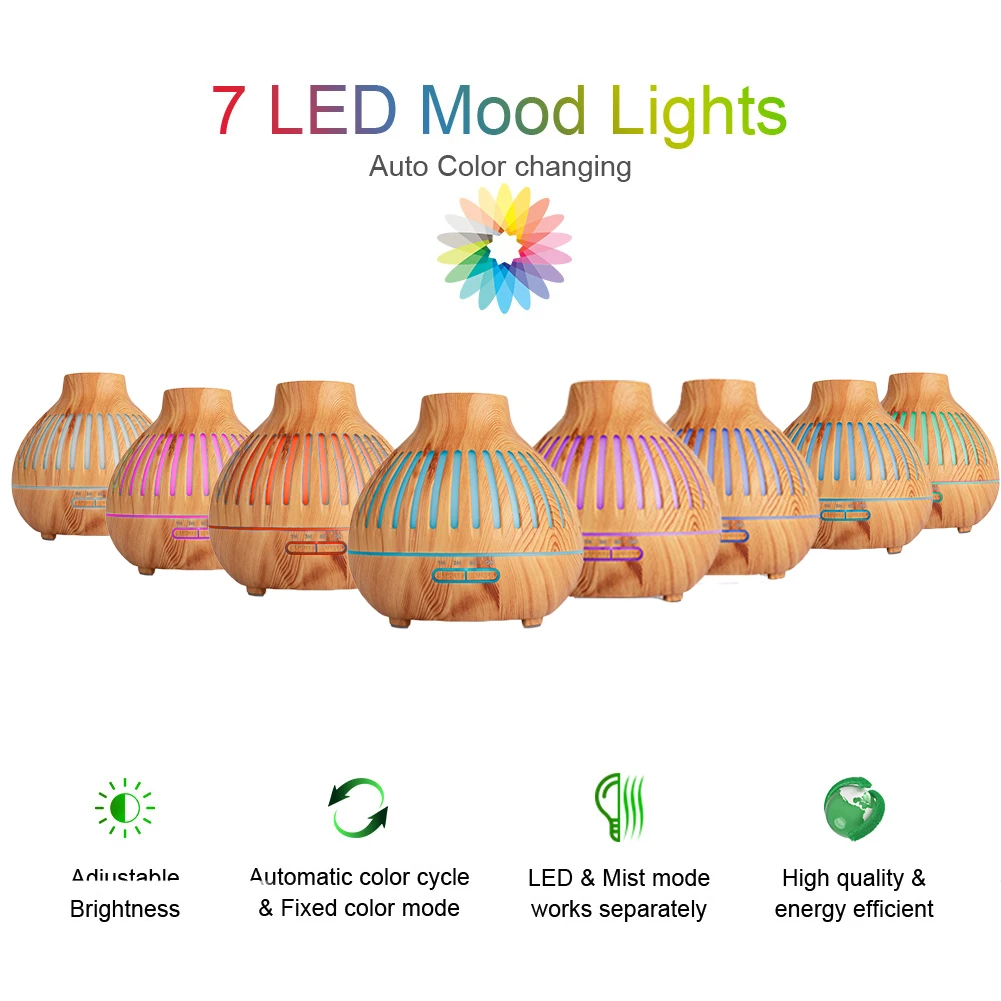 7 цветов светодиодный тихий арома диффузор Электрический Арома эфирного масла