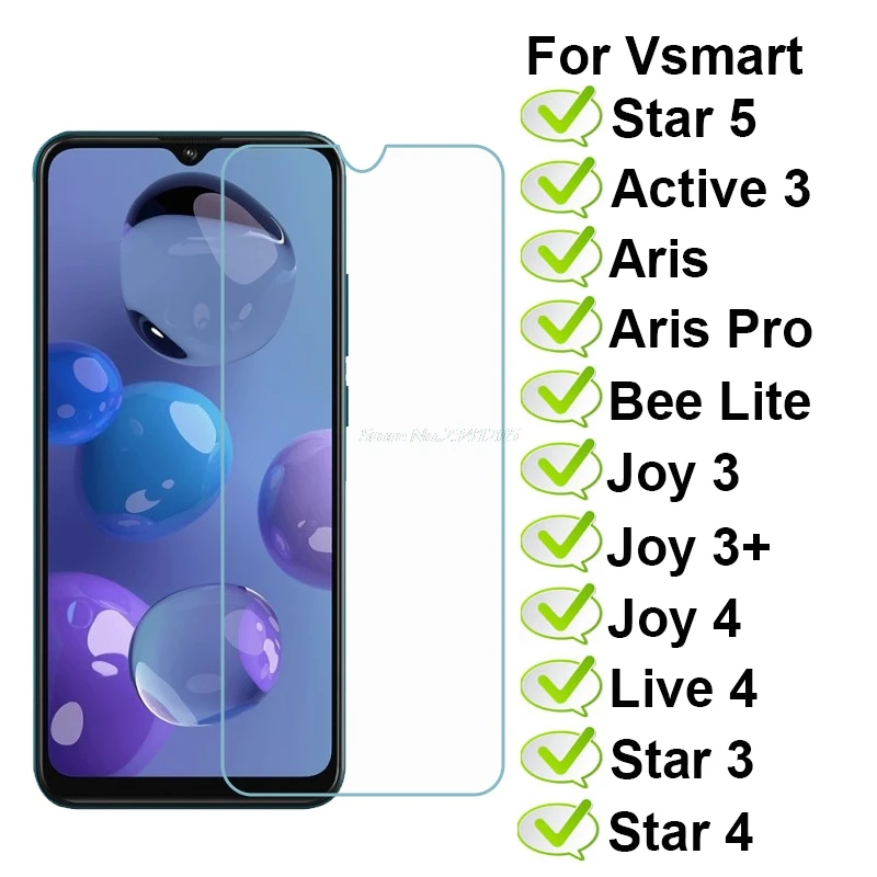 2 1 шт. Защитная пленка для экрана Vsmart Active 3 Star 4 Live Aris Pro Bee Lite Joy + закаленное стекло