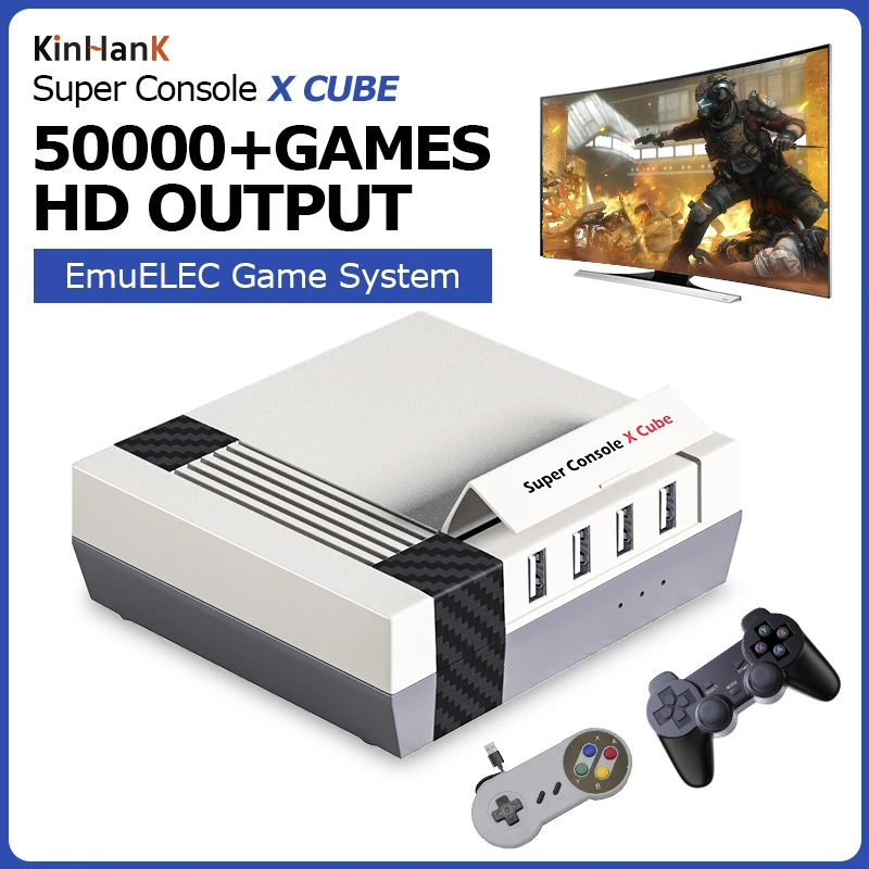 Super Console X Cube Video player Retro Game for PSP / PS1 NES N64 NDS 4K HD Output 50000+ Classic Mini TV Box | Электроника