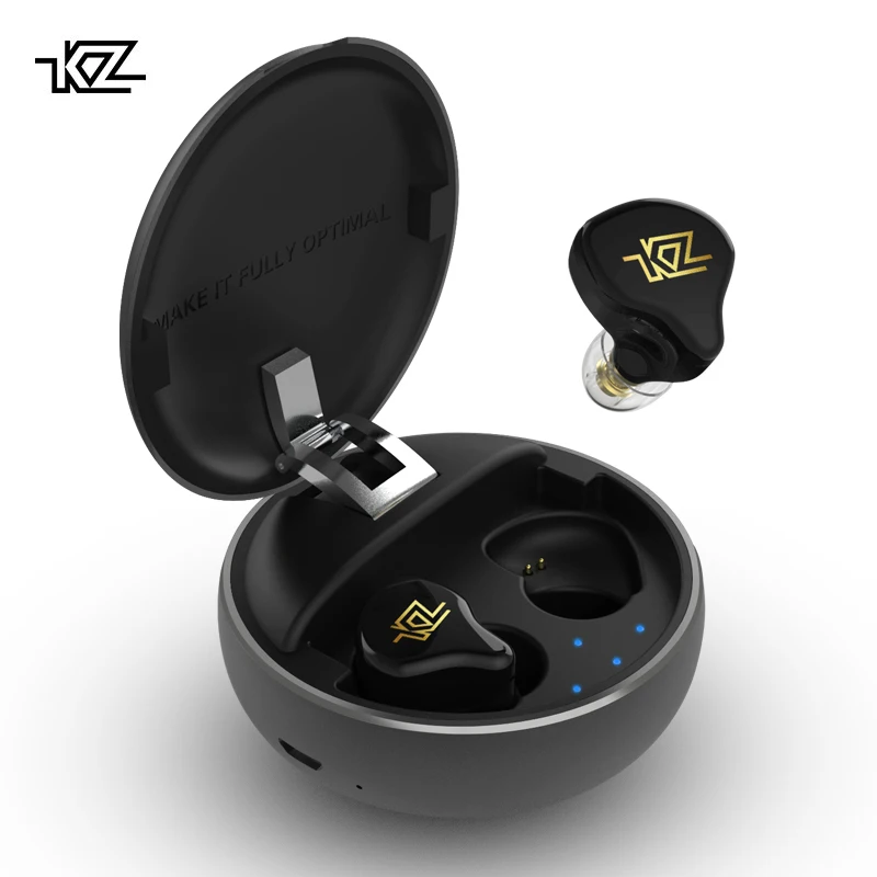 2019 KZ T1 TWS беспроводной сенсорный контроль 5 0 Bluetooth наушники гибридные HIFI бас