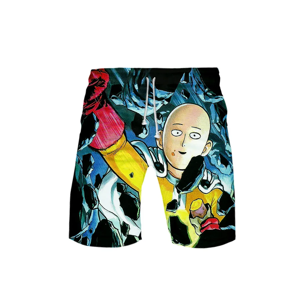 

New One Punch Man Hero Saitama Oppai New 3D Board Shorts Summer Quick Dry Beach Swiming Shorts Men Brand Short Pants clothes