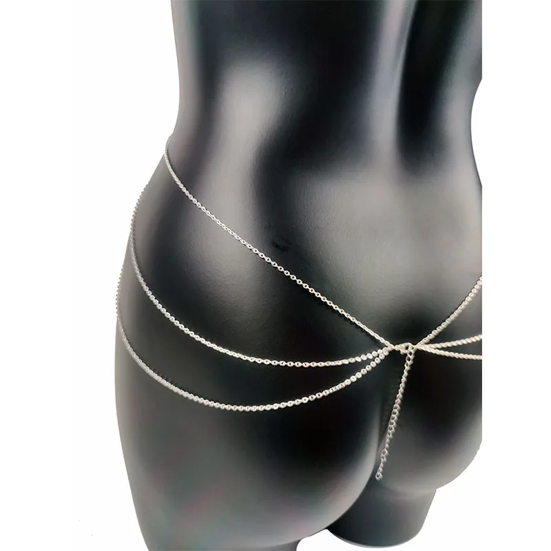 

Body Jewelry Chest Chains Sexy Pendant Goth Body Chain Bikini for Women Summer Accessories Beach Waist Fashion Gift Metal Punk