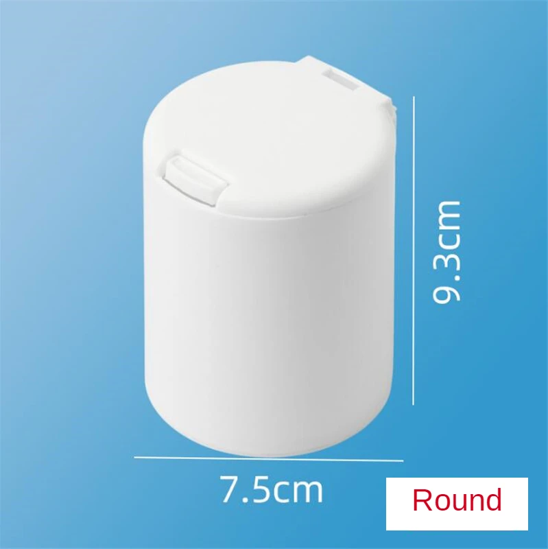 

Universal Plastic Storage Box White Button With Lid For Home Jewelry Dental Floss Cotton Swab Organizer Assortment Box GH984