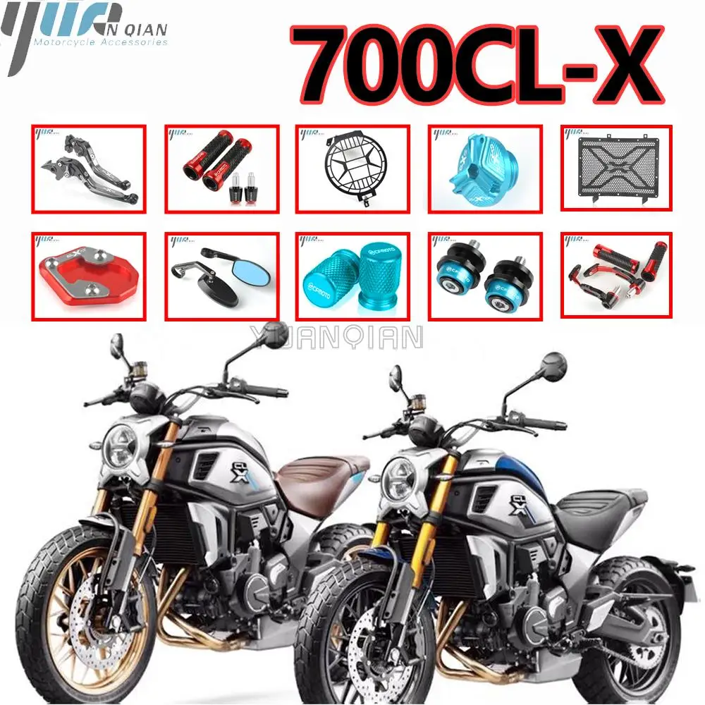 

For CFMOTO 700CL-X CLX700 CL-X CLX 700 700CLX Motorcycle Accessories Radiator Grille Guard Cover Adjustable Brake Clutch Levers