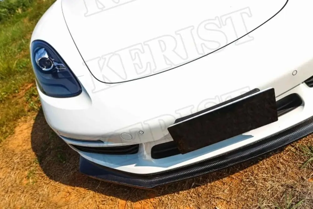 Передний спойлер для губ из углеродного волокна porsche 718 cayman boxster 2017 и выше |