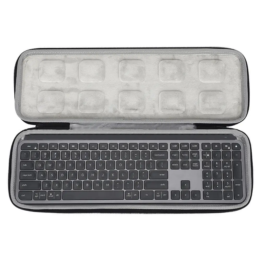 

Computer Keyboard Storage Bag for Logitech MX Keys Accessories EVA Portable Protective Cover Shockproof Dustproof Carrying Case