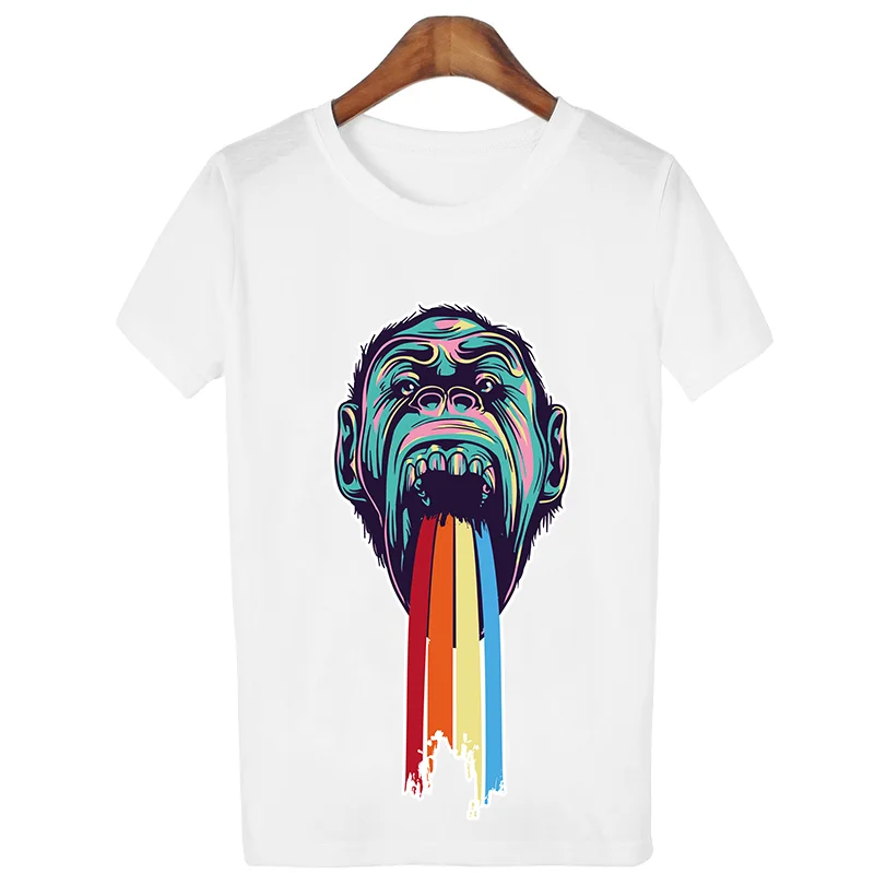 Модные Переводные термоклейкие нашивки с рисунком орангутан DIy для одежды панк