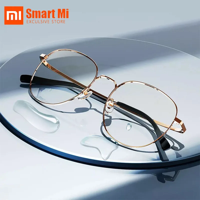 

Очки Xiaomi Mijia с защитой от синего света, барьерные очки, 80% новые нейлоновые линзы высокой четкости с 16-слойным покрытием, ультралегкие титано...