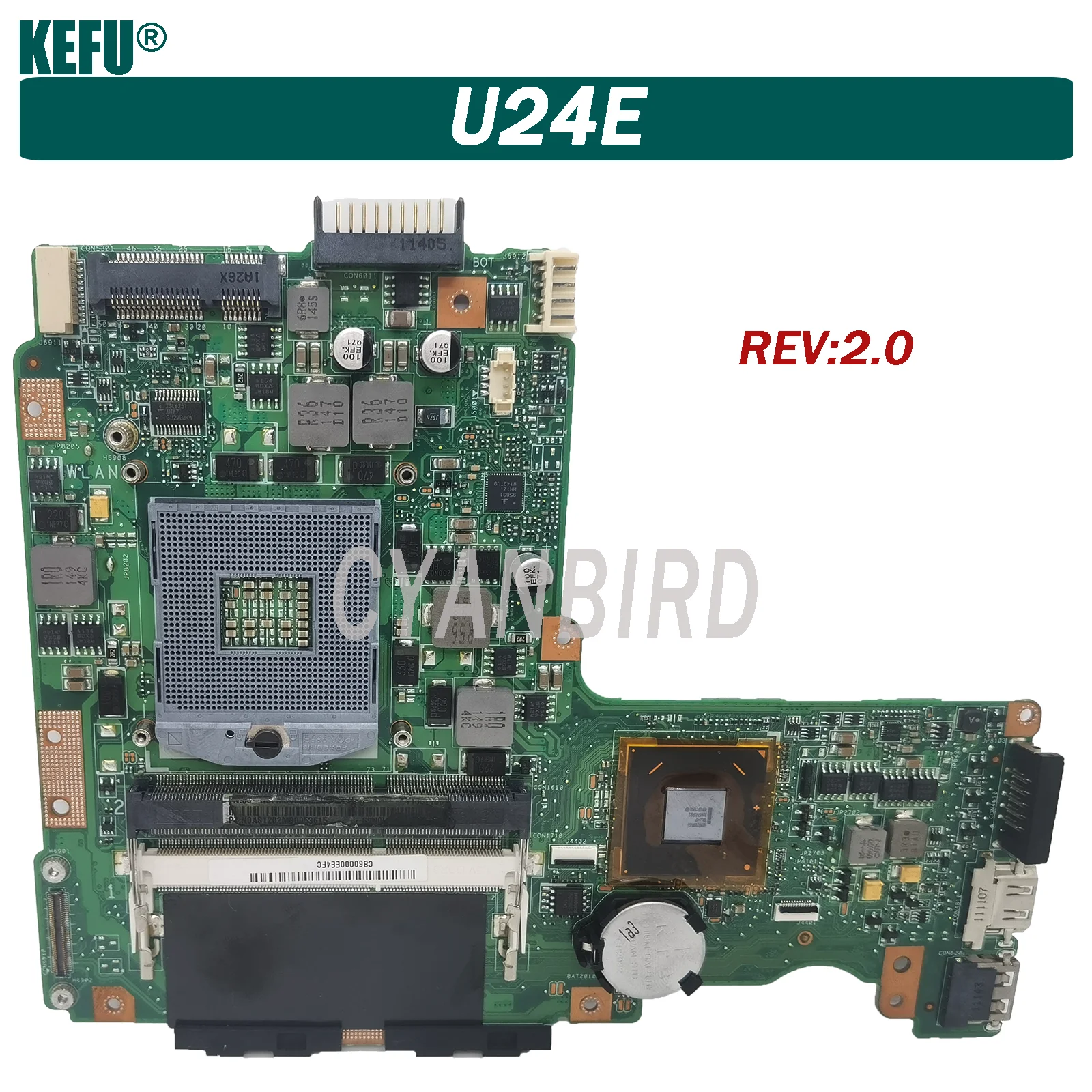   KEFU U24E    ASUS U24 P24E U24E,   DDR3 REV 2, 0 100%,  